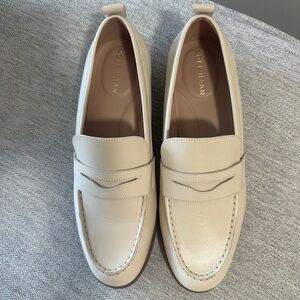 Cole Haan Beige Leather Loafers